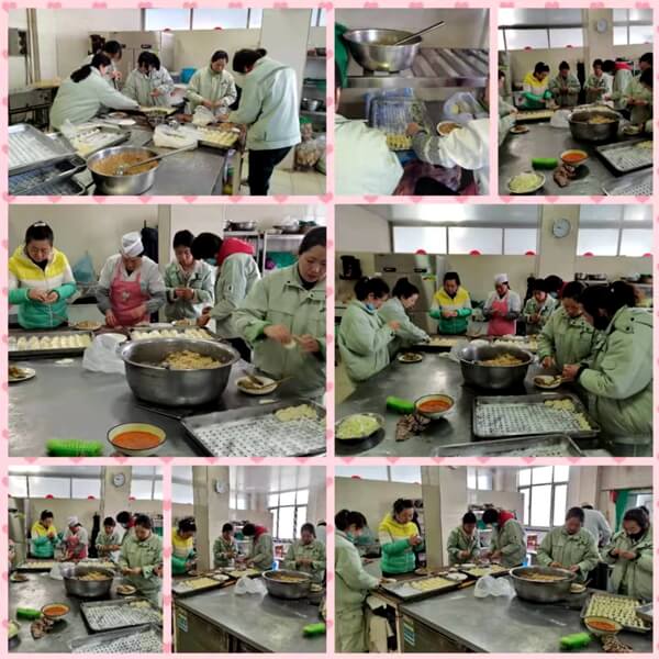 巾帼帮厨显身手，冬至虽冷暖人心